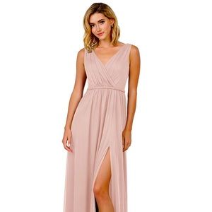 Azazie pink bridesmaid dress